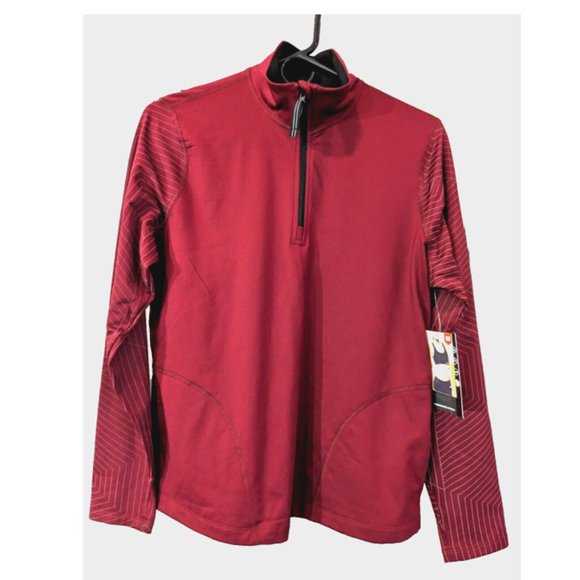 AVIA Womens Activewear Reflective Stripe 1/4 Zip Performance Jacket Pull… - Picture 10 of 12